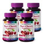 HOLIDAYS Montmorency Tart Cherry Supplement – 99% Concentrated Tart Cherry Powder, Natural Melatonin Support, Sleep & Recovery Wellness, 500mg × 120 Tablets, 4 Bottles _ Made in KOREA HOLIDAYS_